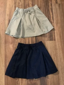 NWOT French Toast - School Uniform Pleated Skort Sz 6 Navy Khaki - Picture 1 of 3