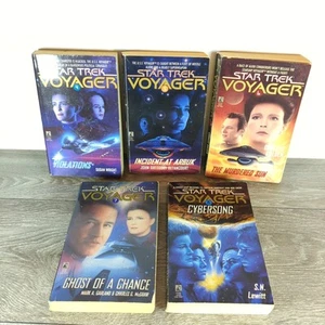 Star Trek Voyager Vintage Books x5 Novels Bundle - Pocket Books Publisher - Picture 1 of 8
