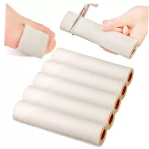6 Pieces Foam Toe Sleeves Foam Tube Toe Protectors Toe Bandages for Large Beige - Picture 1 of 7