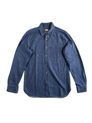 Club Monaco Denim Shirt Size S Japanese Fabric Smart Casual Long Sleeve VGC - Image 1 of 4