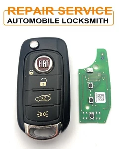 Repair Service for Fiat 500L 500 4 Button Flip Key Fob Fix New Battery Switches - Picture 1 of 1