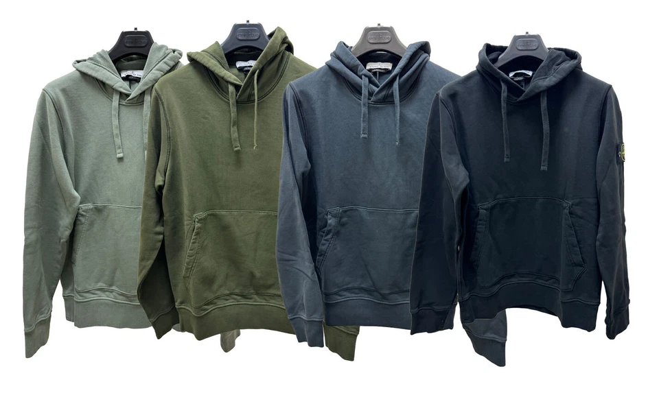 Stone Island Logo Patch Cotton Felpa Hoodie Hood Sweatshirt 791564151 - image 1 of 1