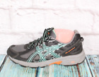 Asics Gel Venture 6 Black Teal Mesh Lace-Up Trail Running Shoes Size Us 9