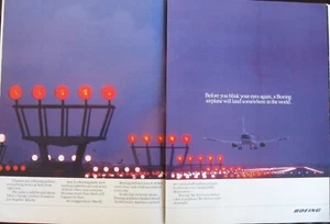 Boeing print ad cut from a 1990 Magazine - Picture 1 of 1