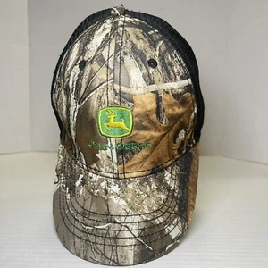 John Deere Cap Women's Hat Ponytail Opening Makeup Resistant Sweatband Camo Pink - Picture 1 of 17