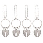 Stainless Steel Angel Key Chain Ornament for Car - Set of 4