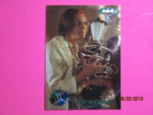 1995 BATMAN FOREVER METAL - MOVIE PREVIEW CARD - ( 3 OF 8 ) EDWARD NYGMA - Picture 1 of 2