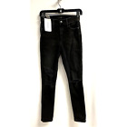 Joe's Jeans New The Charlie High Rise Skinny Ankle Jeans Destroyed Black 25