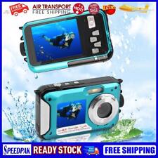 48MP Waterproof Camera Face Detection Underwater Cameras for Vacation Snorkeling