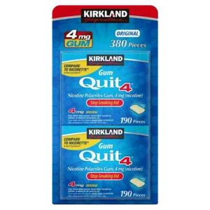 Kirkland Signature 380ct Quit 4 mg Original Nicotine Gum, 2-pack+Free Shipping - Picture 1 of 1