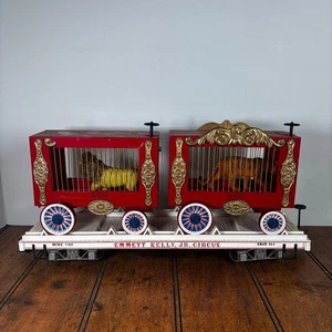 Bachmann G Scale Emmett Kelly Jr Circus Flatcar EKJX 144 W/ Animal Cage Wagons - Picture 1 of 24