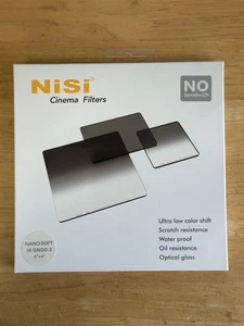 Nisi 4x4 Soft Grad IRND 0.3  (1 stop) Neutral Density Cinema Filter - New! - Picture 1 of 2