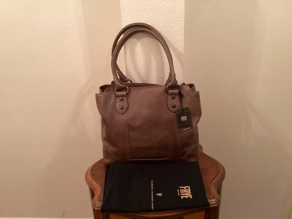 Frye Melissa Tote Italian Leather Khaki