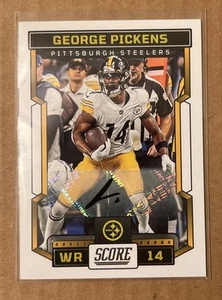 2023 Score George Pickens #219 Signatures Auto 2nd Year Pittsburgh Steelers - Picture 1 of 2