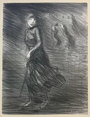 STEINLEN Theophile Alexandre, 1910 lithograph lithographie - Photo 1/2