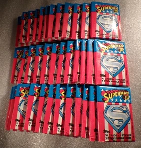 SUPERMAN III Trading Cards Topps 36 Sealed packs - Picture 1 of 1