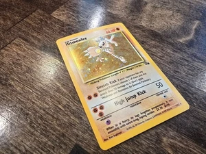 Tarjeta coleccionable holográfica vintage de Pokemon Hitmonlee 7/62 - Imagen 1 de 5