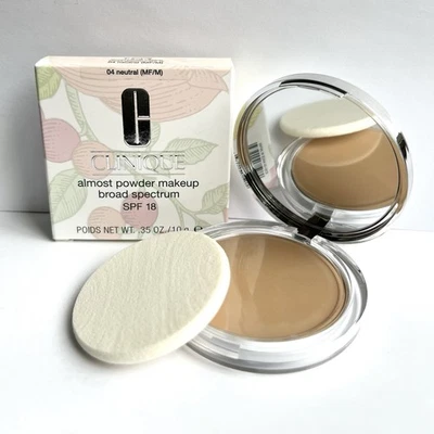 Clinique Almost Powder Makeup SPF 18, 0.35 oz/10g FULL Size - 04 Neutral (MF/M) - Image 1 of 2