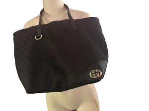 echt Gucci Abbey GG Guccissima Leder Hobo Bag schwarz Schulter Handtasche - Bild 1 von 15