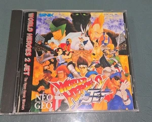 RARO CD US World Heroes 2 Jet Neo Geo quasi come nuovo! Scheda colonna vertebrale mancante - Foto 1 di 4
