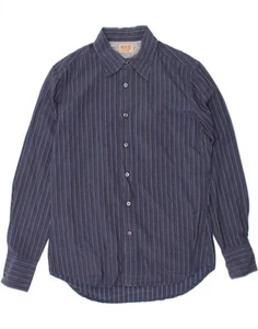Camisa REPLAY Para Hombre Mediana Azul Marino Rayas Algodón HQ04 - Imagen 1 de 3