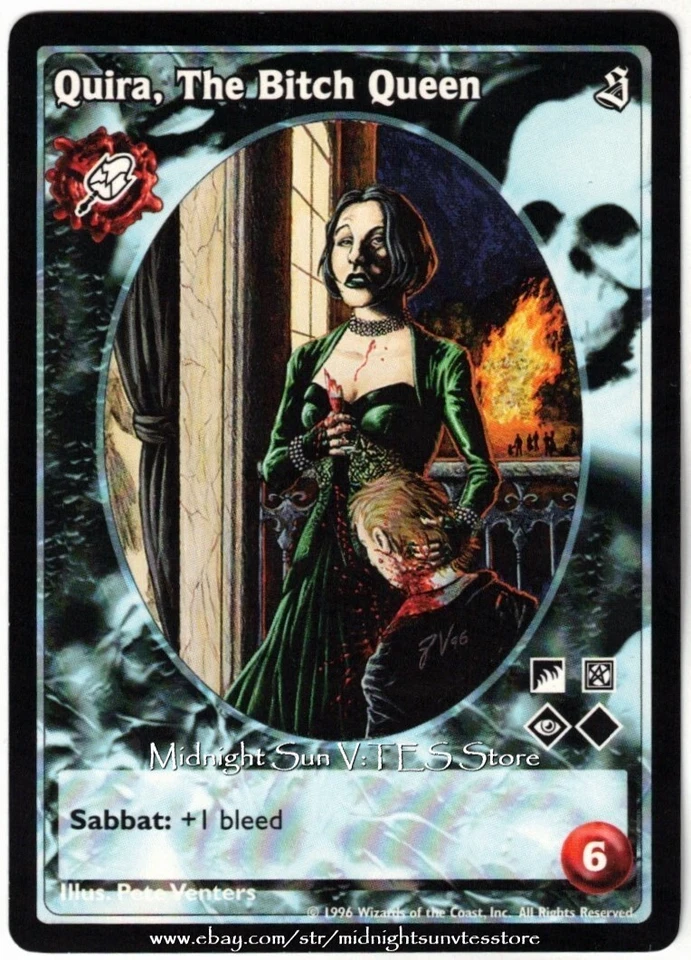 Quira, The Bitch Queen Malkavian Antitribu The Sabbat V:TES VTES Vampire CCG - Image 1 of 1