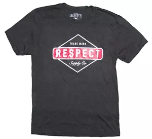 Neu Respect Supply Co. Trade schwarz Vintage Herren S/S Baumwolle schwarz T-Shirt RRES-15 - Bild 1 von 3