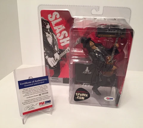 Saul Hudson 'Slash' Signed Guns N' Roses McFarlane Action Figure PSA Cover