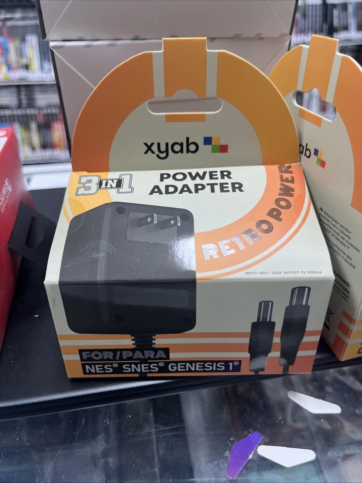 Power Adapter for NES SNES Sega Genesis 1 Heavy Duty