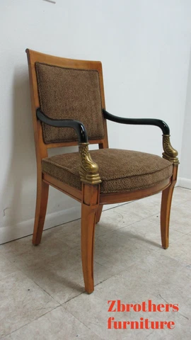 Century Furniture Cheetah Serpents Living Room Lounge Arm Chair biedermeier B Cover