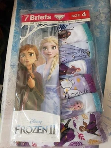 🧷 Disney Frozen II 5er Pack👈 Mädchen Slips Unterwäsche Größe 4 🆕 wie abgebildet - Bild 1 von 1