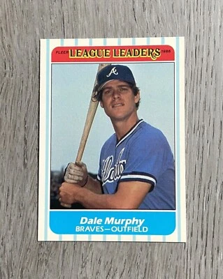 1986 MLB Fleer 'Major League Leaders' | Dale Murphy | #27 | Atlanta Braves - Image 1 of 2