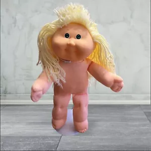 1980er Jahre Kohl Aufnäher Kind TLC Puppe - zitronenblond Kleinkind grüne Augen - Bild 1 von 10