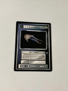 Star Trek CCG Ships Cardassian Shuttle Shuttlecraft Black Boarder Card - Picture 1 of 1