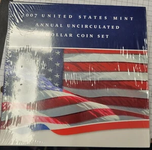2007 United States Mint Annual Uncirculated Dollar Coin Set. Sealed Set. - Picture 1 of 2