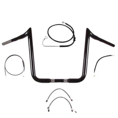 Комплект руля 1 1/4 дюйма BBlack 16 дюймов PrimeApe 2016-2017 Harley-Davidson Softail с ABS - Изображение 1 из 2