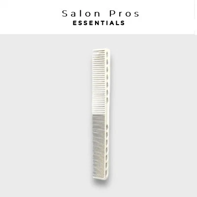 Carbon Fibre Cutting Comb White Hairdressing Barber Professional Ys Park Style