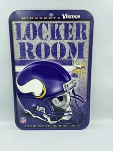 Minnesota Vikings NFL Locker Room Sign Wincraft New 17” X 11” - Picture 1 of 3