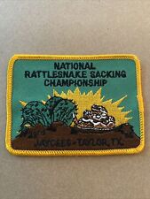 Vintage Patch, National Rattlesnake Sacking Competition 1995 Vintage Patch MIL