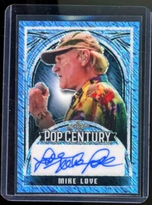 Beach Boys Mike Love 2024 Leaf Pop Century Metal Blue Shimmer Auto Card #7/15 - Picture 1 of 1