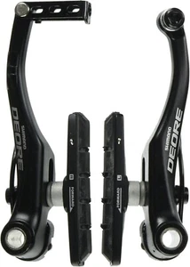 SHIMANO DEORE V-Type Brake Front Black Color BR-T610 S70C Fixing Bolt 16.0/25.0 - Picture 1 of 2