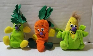 Toybox Creations 3pc Plush Lot Vegetable Friends - Celery, Corn, Carrot 6'' - Picture 1 of 2
