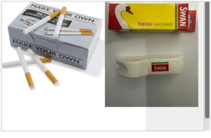 TUBOS VACÍOS RIZLA Punta Relleno KING Tamaño Haz Tu Propio Cigarrillo Cisne TubMachine - Imagen 1 de 10