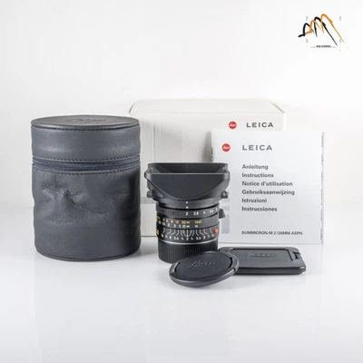 Lente negra Leica Summicron-M 28 mm/F2,0 ASPH año 2001 Alemania #88371 Foto 1 de 4