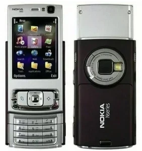New Condition Nokia N95 8GB Mobile Phone Unlocked Slider Silver + Warranty - Picture 1 of 2