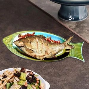 Stainless Steel Fish Platter Thick Fish Shaped - Picture 1 of 6
