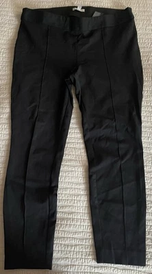 H&M Women’s Heavyweight  Black Jersey Leggings, Stitched Front Seam, Size XL VGC - Image 1 of 4