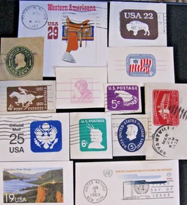 US 13 cut squares Buffalo Lincoln Vernon Horses Eagles Franklin Liberty UN issue - Picture 1 of 1