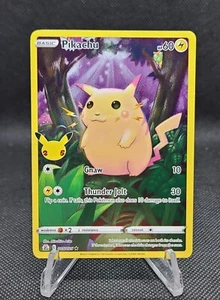 Pikachu 005/25 Pokemon Celebrazioni 25° Anniversario Set Base Completo Arte Quasi Nuovo Nuovo + - Foto 1 di 2