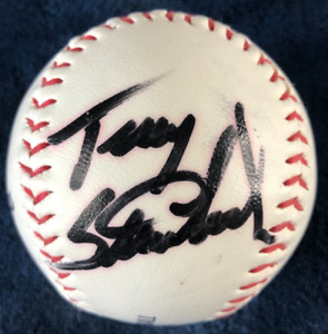 Terry Steinbach Autographed Minnesota Twins Logo Baseball 2015